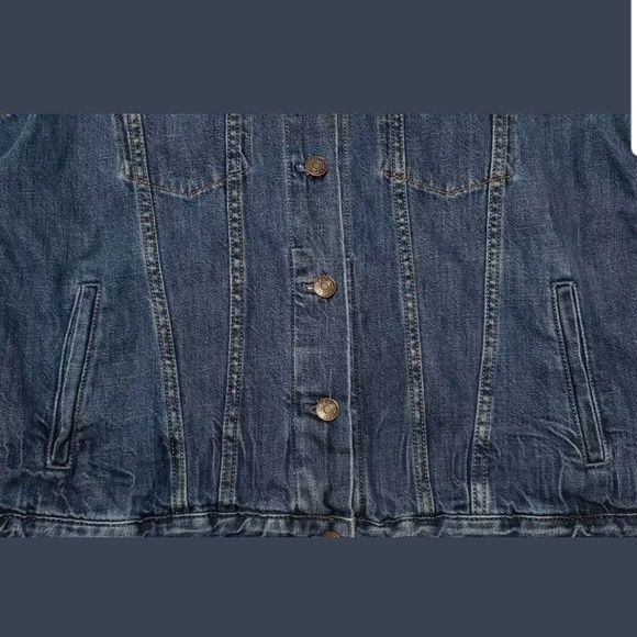 Gap + Pendleton Womens Jean Jacket Plaid Flannel - Picture 3 of 6